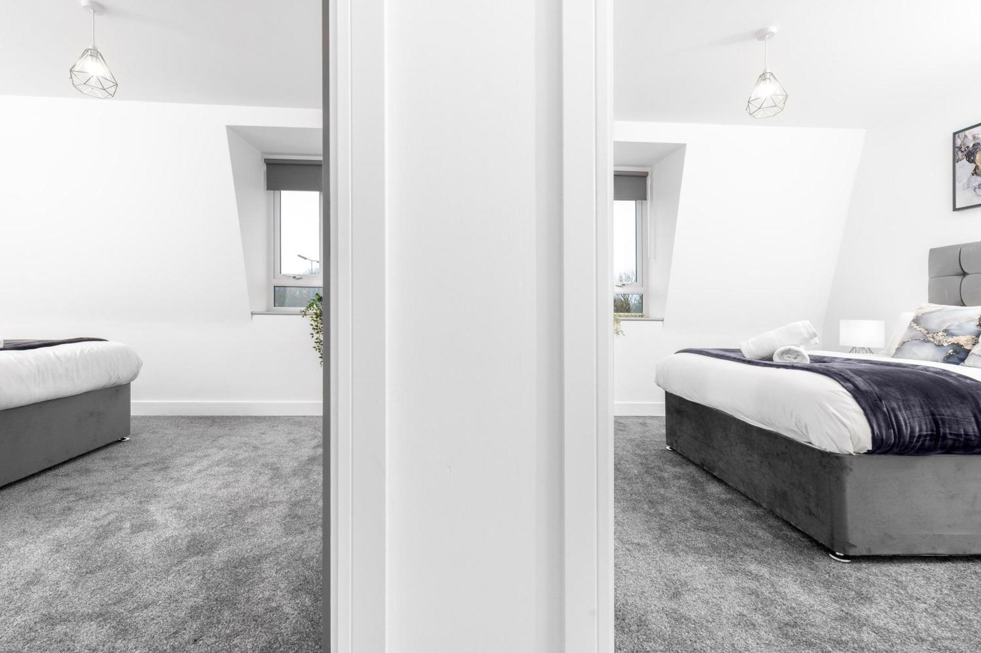 Stylish 2 Bedroom Apartment - Balcony - Secure Parking - Top Rated - 5Mc Бирмингам Екстериор снимка
